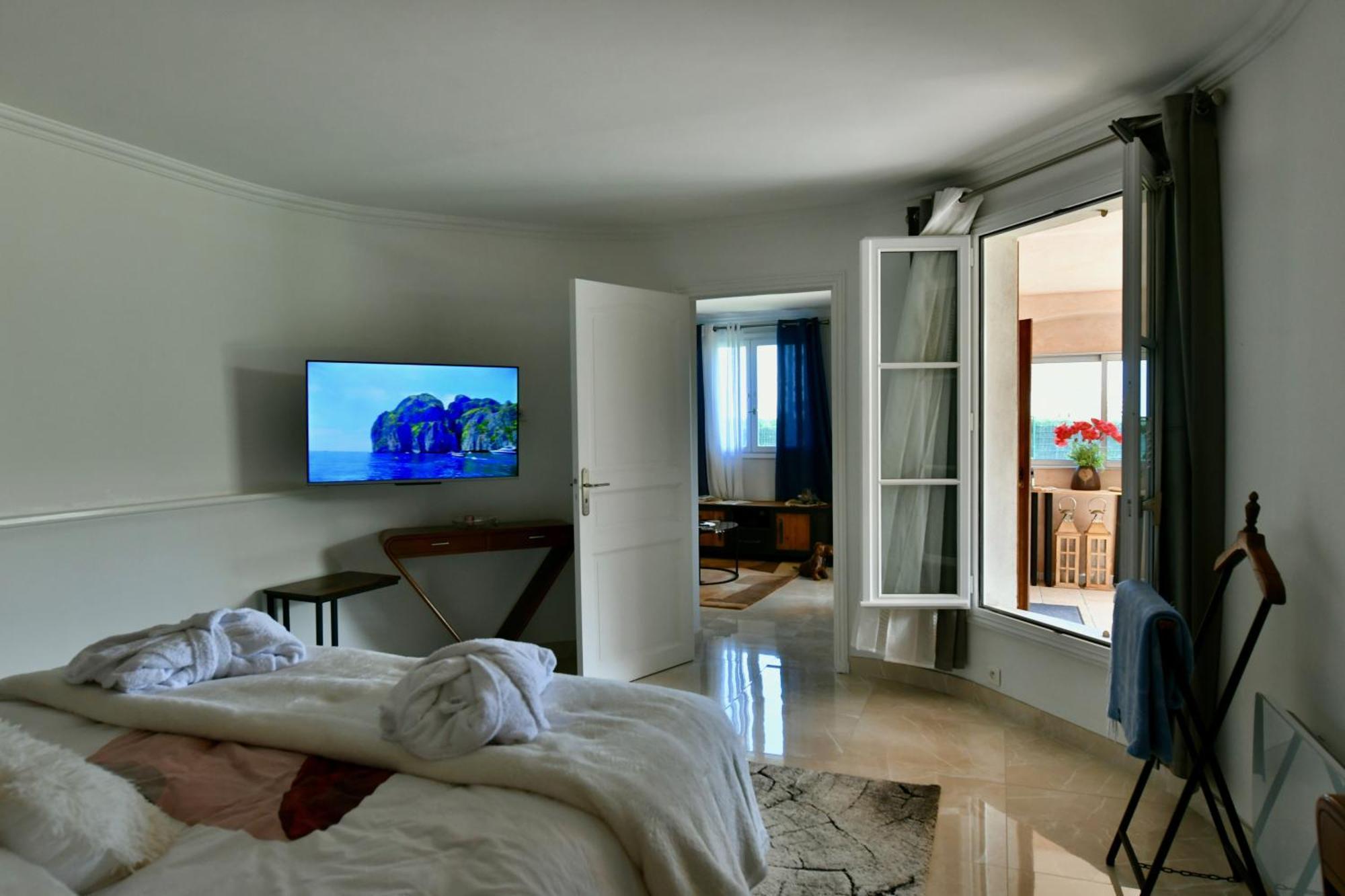 Elegant-Cosy 2P55M2 Dans Bas De Villa Provencale ! ヴィルヌーヴ・ルベ エクステリア 写真